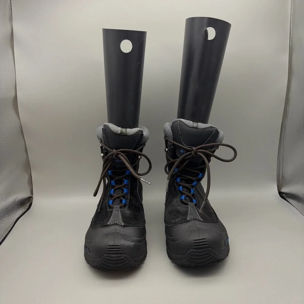 Columbia Snow Boots Teens 7 Black Solid Omni-Heat Waterproof Winter Gorpcore